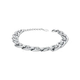 Zircons Chain Bracelet Stainless Steel B212228
