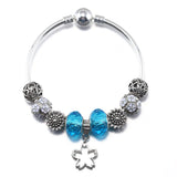 Summer Starfish Pendant Charm Bracelet Silver Chain Bangle