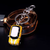 Red & Yellow Car Keychains Crystal Key Ring Key Chains for Women