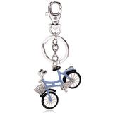 Red & Yellow Car Keychains Crystal Key Ring Key Chains for Women