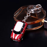 Red & Yellow Car Keychains Crystal Key Ring Key Chains for Women