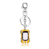 Red & Yellow Car Keychains Crystal Key Ring Key Chains for Women