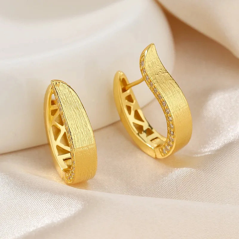 ZFSILVER S925 Silver Diamond-set Earrings Women Gift