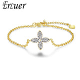 Zricon Flower Charm Bracelet Butterfly Love Wrist Jewelry