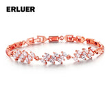 Cubic Zircon Crystal Bracelets For Women Wedding Party Gift