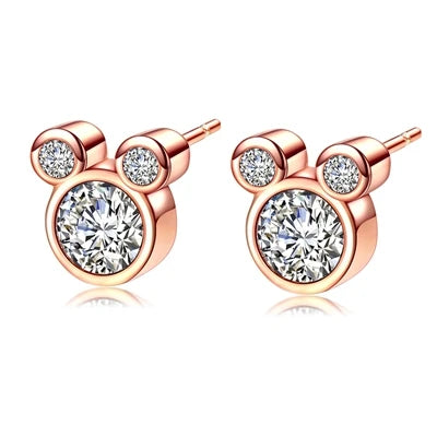 Mickey Earrings Casual Cartoon Ear Studs Chrismas Gift Women