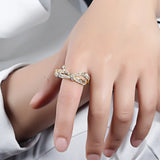 CZ Bowknot Wedding Band Ring for Women Girls