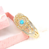 African Crystal Stone Bangle Bracelet for Women