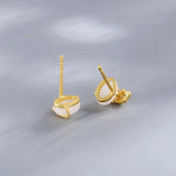 ZFSILVER 925 Silver Hetian Jade Chalcedony Money Bag Earrings
