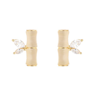 ZFSILVER S925 Silver Hetian Jade Zircon Earrings