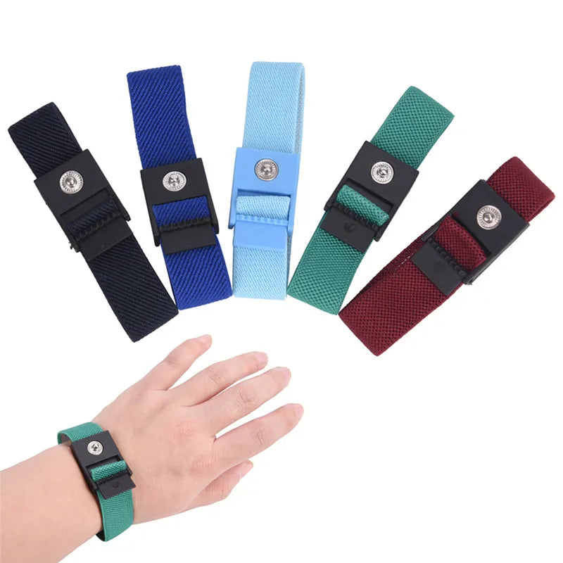 ESD Discharge Cable Band Wrist Strap Anti Static Cordless Bracelet