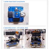 DIY Mini Clock Kit OLED Display Soldering Project