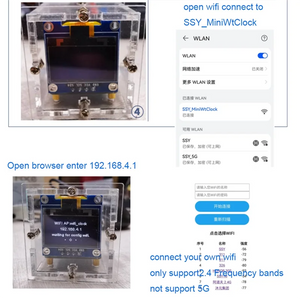 DIY Mini Clock Kit OLED Display Soldering Project
