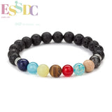 8mm Amazonite Lapis Lazuli 7 Chakra Bracelet