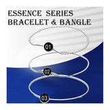 925 Silver Signature Clasp Snake Chain Charm Bracelet for Women