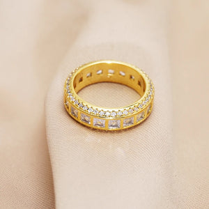 Vintage Gold/Silver Finger Rings for Women Men Eternity Couple Rings