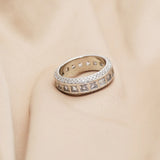 Vintage Gold/Silver Finger Rings for Women Men Eternity Couple Rings