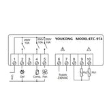 ETC-974 Mini Temp Controller Regulator Dual Sensor
