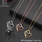 925 Silver Photo Necklace Heart Pendant Memorial Gift For Women