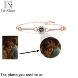 ETHSHINE 925 Silver Personalized Photo Bracelet Pendant