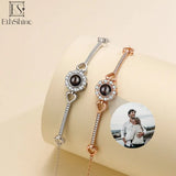 ETHSHINE 925 Silver Personalized Photo Bracelet Pendant