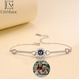 ETHSHINE 925 Silver Personalized Photo Bracelet Pendant