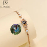 925 Silver Personalized Projection Photo Bracelet for Women