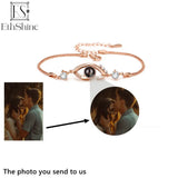 925 Silver Personalized Projection Photo Bracelet for Women