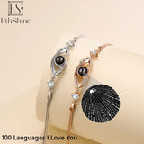 925 Silver Personalized Projection Photo Bracelet for Women