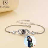 925 Silver Personalized Projection Photo Bracelet for Women