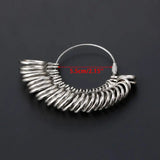 Ring Sizer Measure Gauge Jewelry Measuring Tool Metal Finger Size