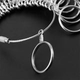 Metal Ring Sizer Measure Gauge Jewelry Measuring Tool Rings Size