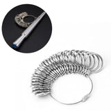 Ring Sizer Measure Gauge Jewelry Measuring Tool Metal Finger Size