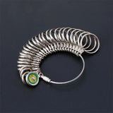 Ring Sizer Measure Gauge Jewelry Measuring Tool Metal Finger Size