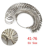 Ring Sizer Measure Gauge Jewelry Measuring Tool Metal Finger Size