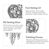 925 Silver Dream Catcher Feather Charms for Bracelets Necklaces CYZ062