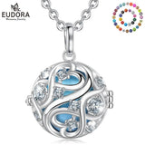Crystal Cage Harmony Ball Musical Pendant Necklace