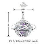 Crystal Cage Harmony Ball Musical Pendant Necklace