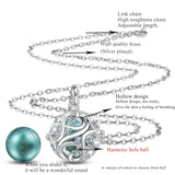 Crystal Cage Harmony Ball Musical Pendant Necklace