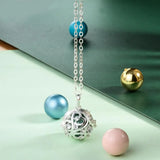 Crystal Cage Harmony Ball Musical Pendant Necklace
