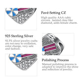 925 Silver Beach Umbrellas & Rest Beds Charm for Bracelet Necklace