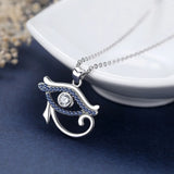 925 Silver Eye Of Horus Necklace Luck Eye Jewelry Gift D341