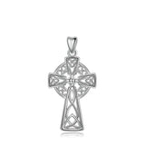 Vintage Sterling Silver Celtics Cross Pendant Necklace