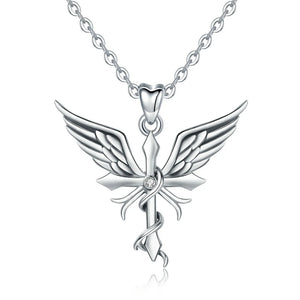 925 Silver Cross Pendant Necklace with Box, Fine Jewelry for Women Man
