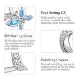 925 Silver Butterfly Pendant Necklace for Women D564