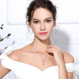 925 Sterling Silver Giraffe Pendant Necklace Silver Jewelry for Women