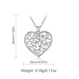 925 Silver Tree Of Life Pendant Necklace For Men Women
