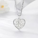 925 Silver Tree Of Life Pendant Necklace For Men Women