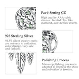 925 Silver Dream Catcher Charm Green CZ Beads Fits Bracelets CYZ059