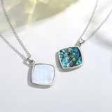 925 Silver Tree Of Life Pendant Mother of Pearl Shell Necklace
